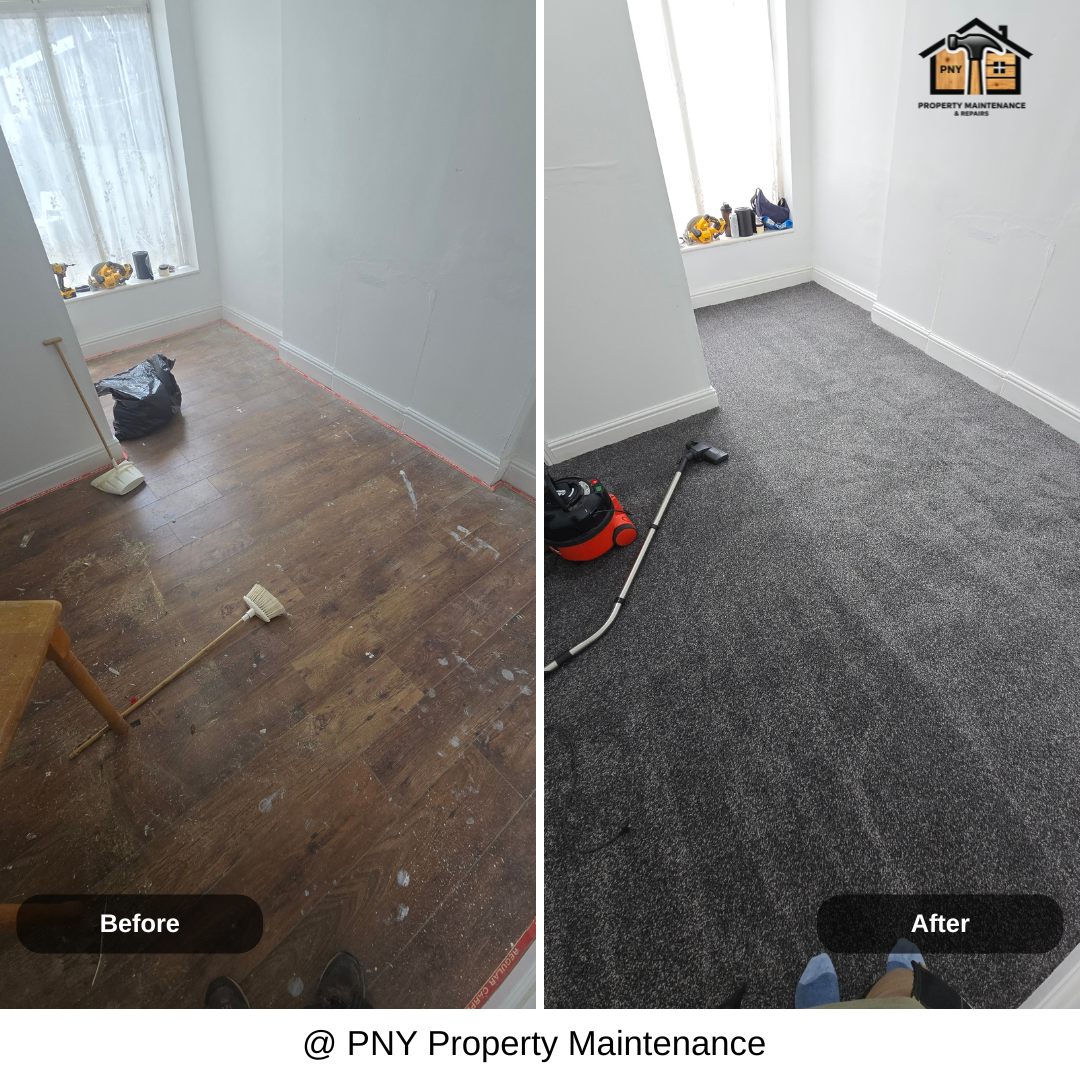 Professional carpet installation