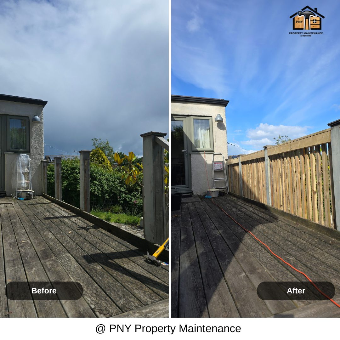 Decking balustrade upgrade